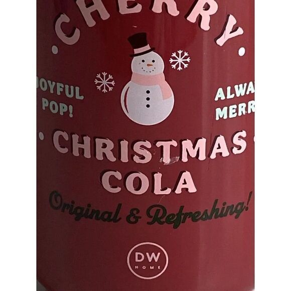 DW Home Cherry Christmas Cola Soda Pop Candle 6.2 Oz Scented Holiday NEW - Picture 2 of 9